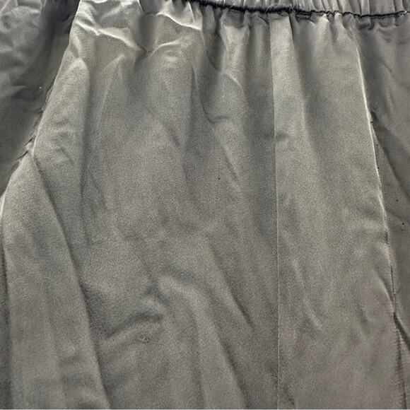 RTR Rosetta Getty Collective Black Satin Crossover Wide Leg Pull-On Pants Sz 16 - Picture 11 of 16